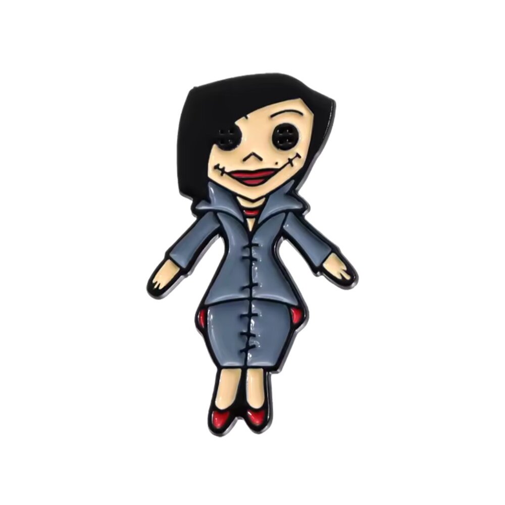 CORALINE - OTHER MOM Enamel Lapel Metal Pin NEW